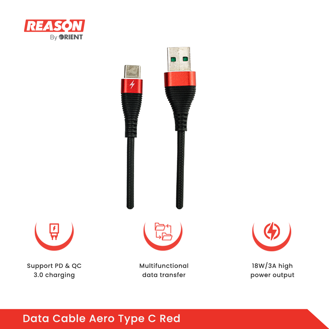 data cable aero typec red rs-d302